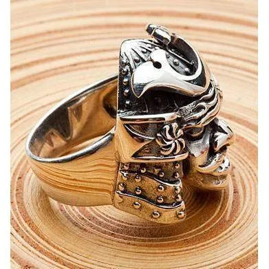 Sterling Silver Samurai Mask Rings