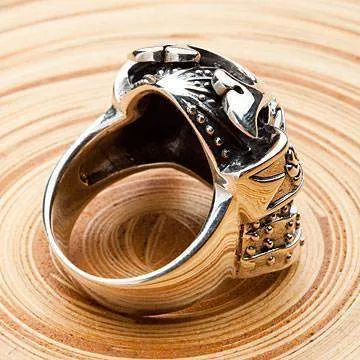 Sterling Silver Samurai Mask Rings