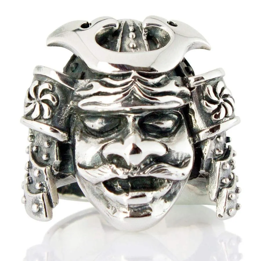 Sterling Silver Samurai Mask Rings