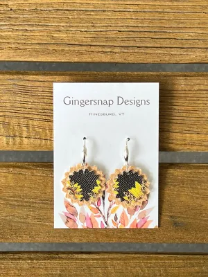 Sunflower Small Gingersnap Original Earrings