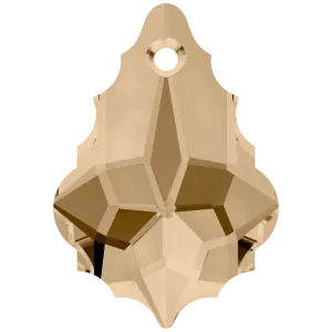 Swarovski Pendants Baroque (6090) Crystal Golden Shadow