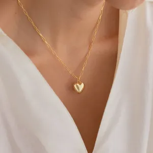 Taylor Heart Paperclip Necklace