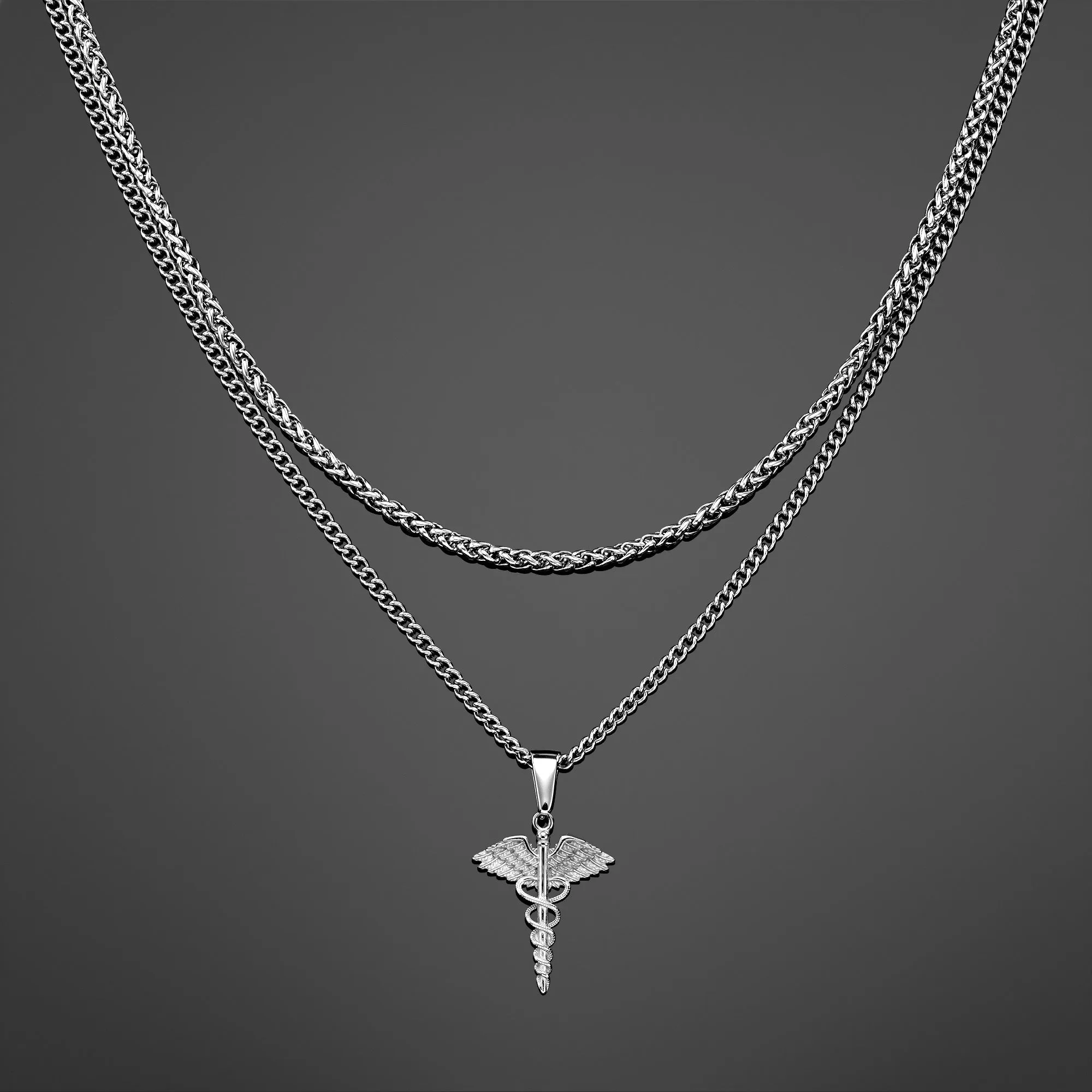The Hermes Pendant Set - Silver RG1012S