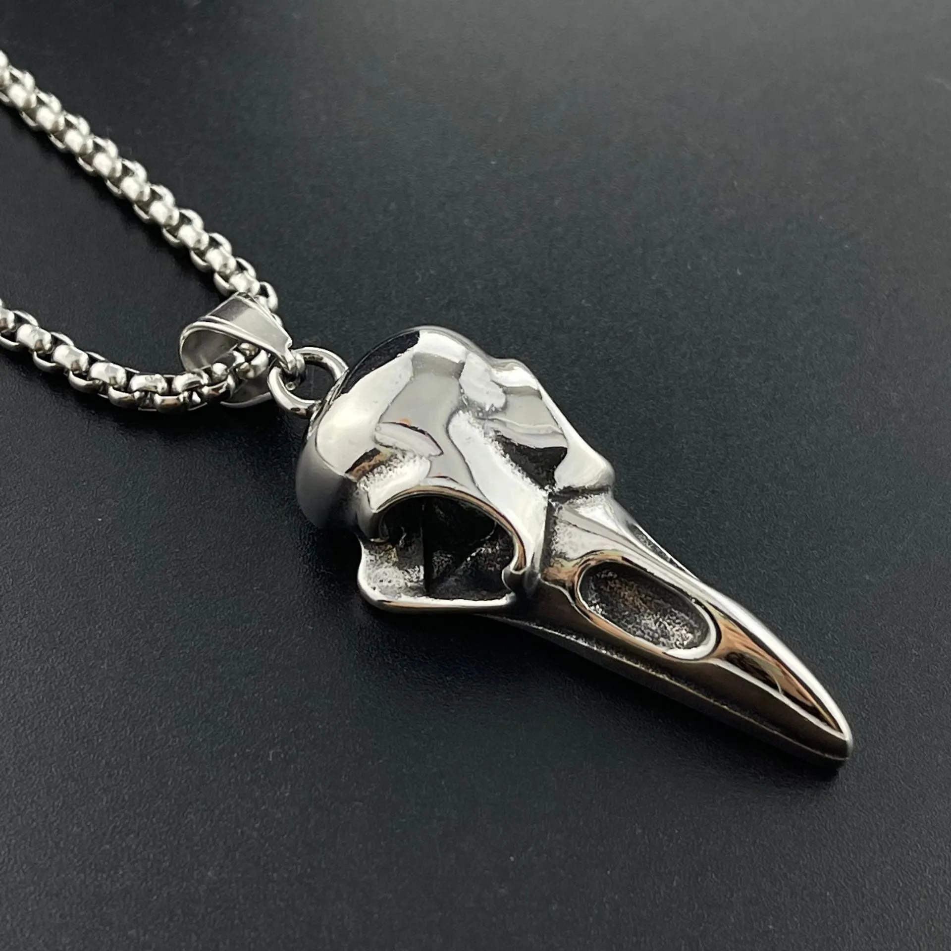 The Raven - Stainless Steel Pendant Necklace by The Nevermore