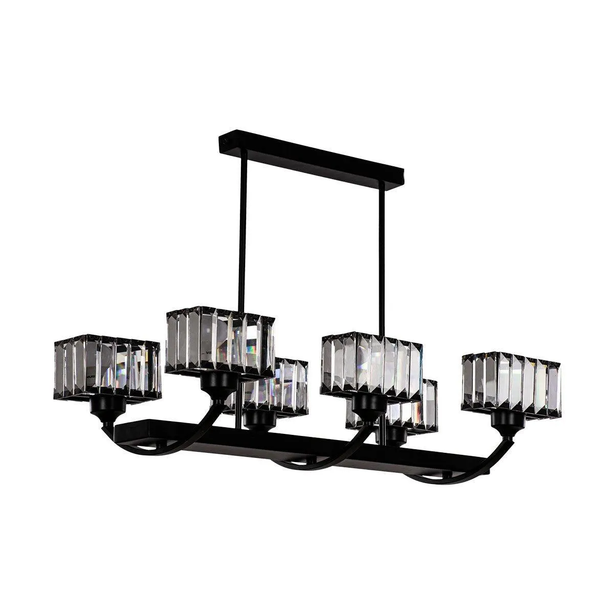 Tiara Ceiling Lamp - 6 Bulbs - Black