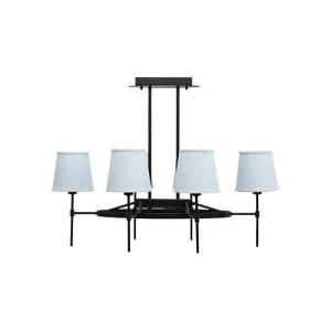 Tiara Ceiling Lamp 6 Bulbs - Black
