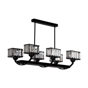 Tiara Ceiling Lamp - 6 Bulbs - Black
