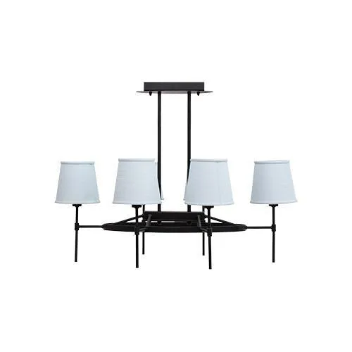 Tiara Ceiling Lamp 6 Bulbs - Black