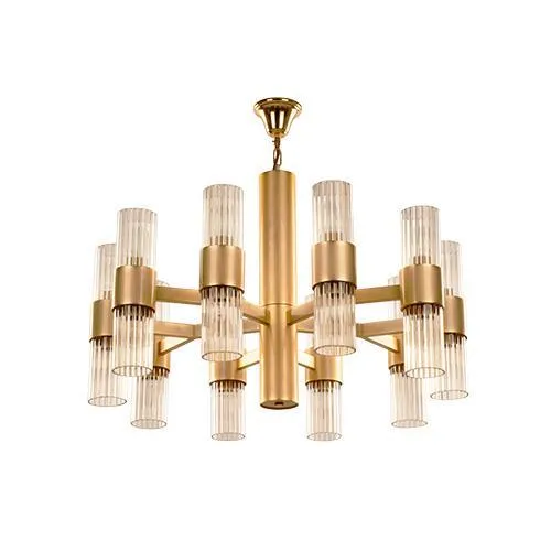Tiara Chandelier - 20 Bulbs - Gold Matt