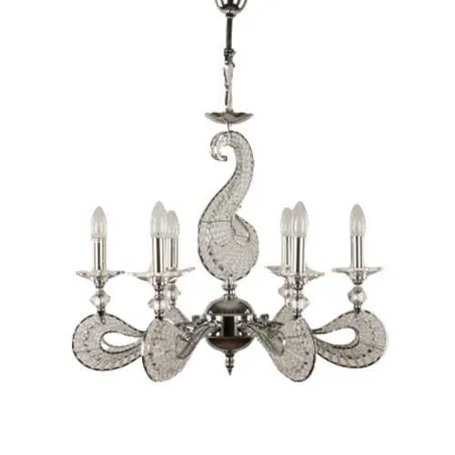 Tiara - Chandelier - 6 Bulbs - Rosary - 100 Pins - Chrome