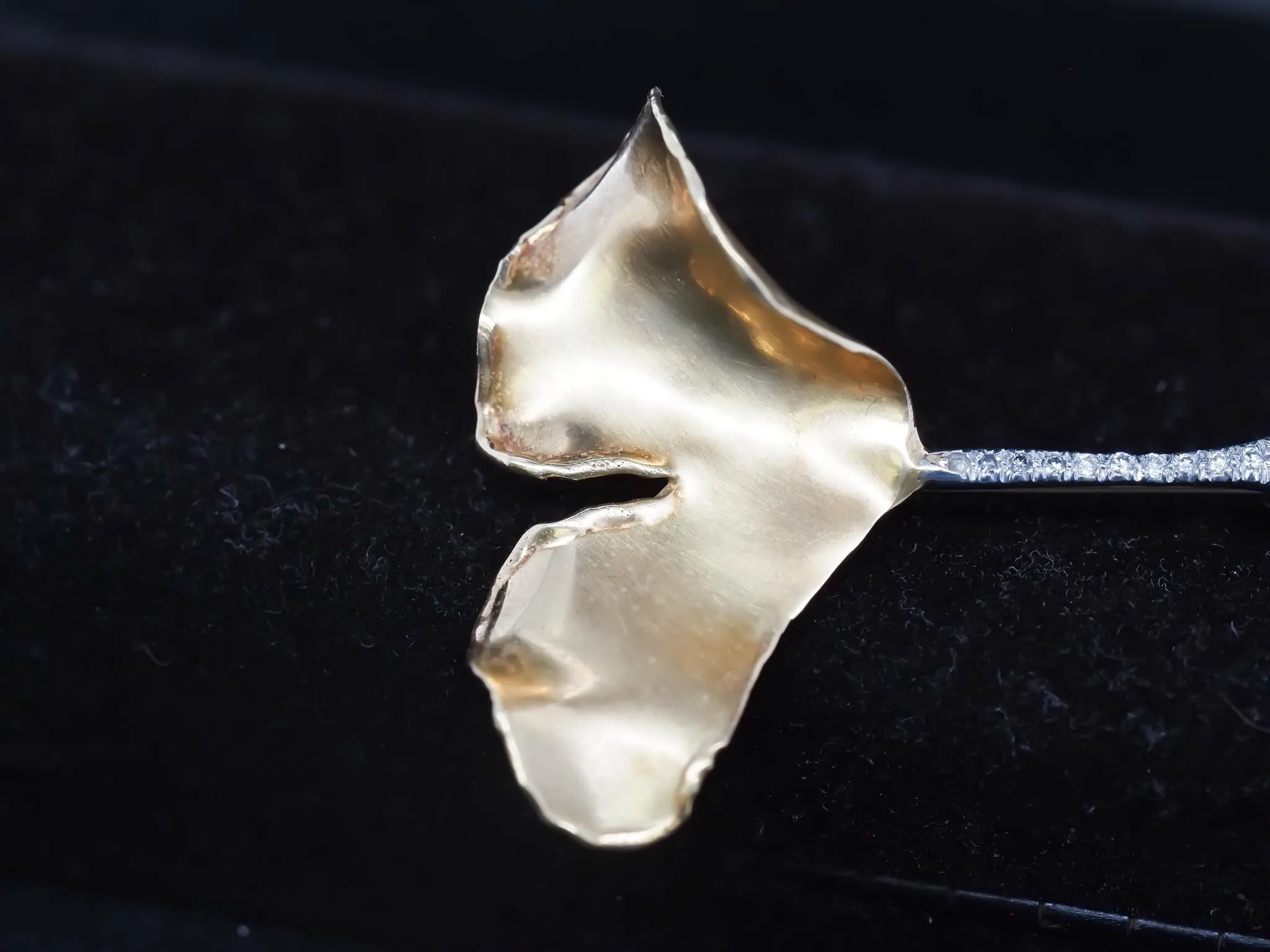 Tiffany & Co. Platinum and 18K Gold Ginko Leaf Brooch Pin
