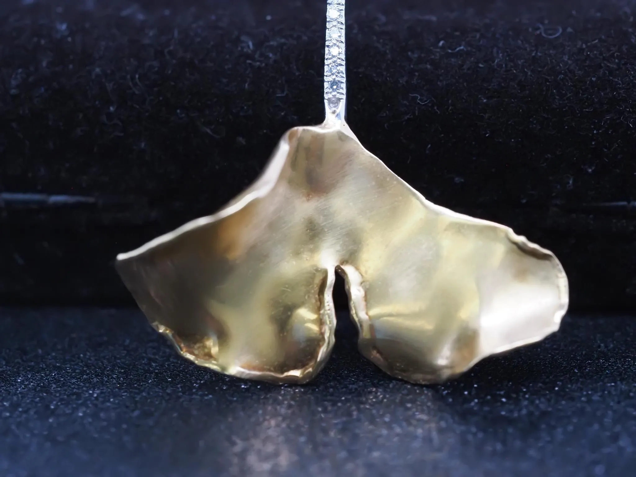 Tiffany & Co. Platinum and 18K Gold Ginko Leaf Brooch Pin