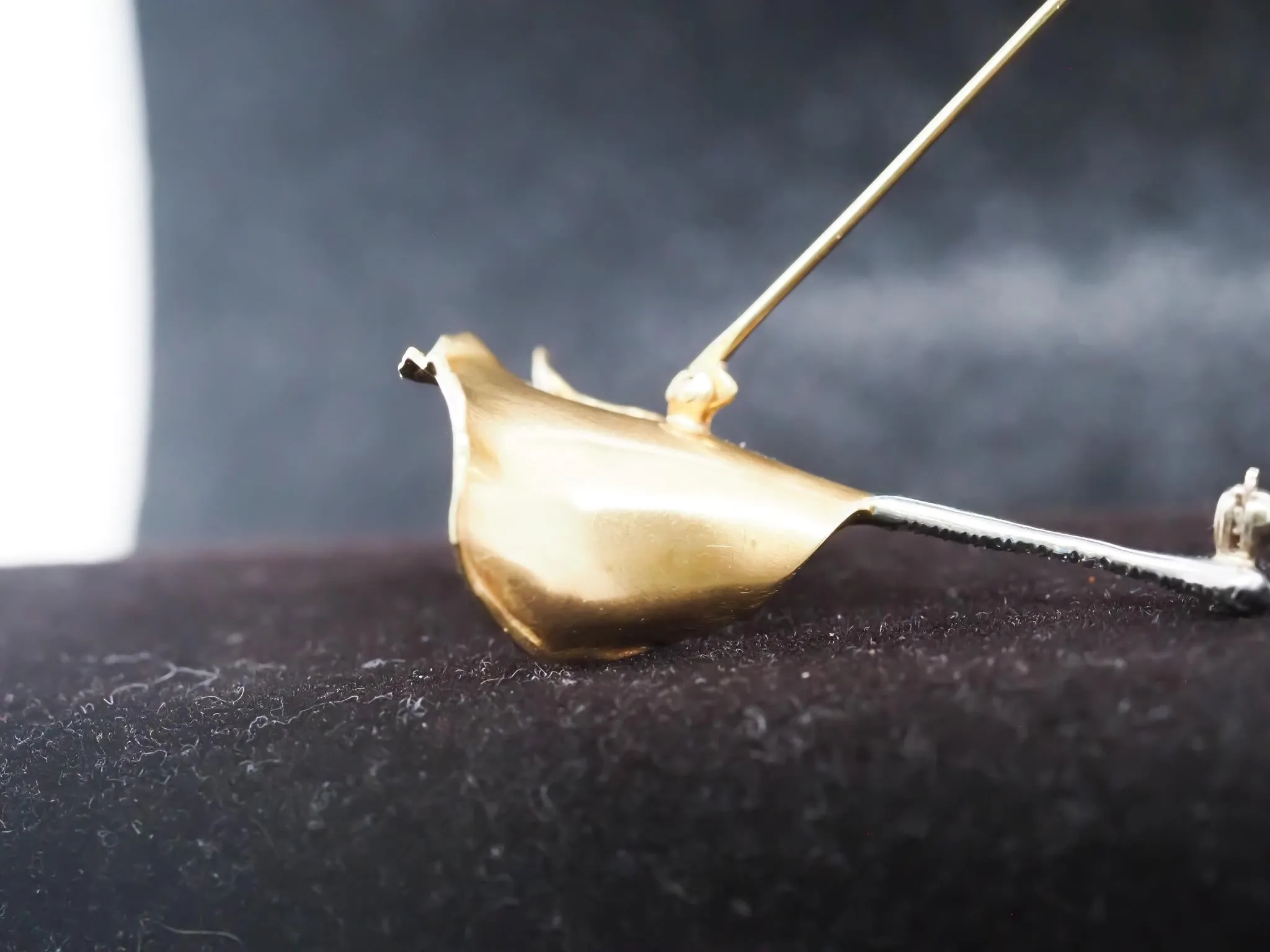 Tiffany & Co. Platinum and 18K Gold Ginko Leaf Brooch Pin