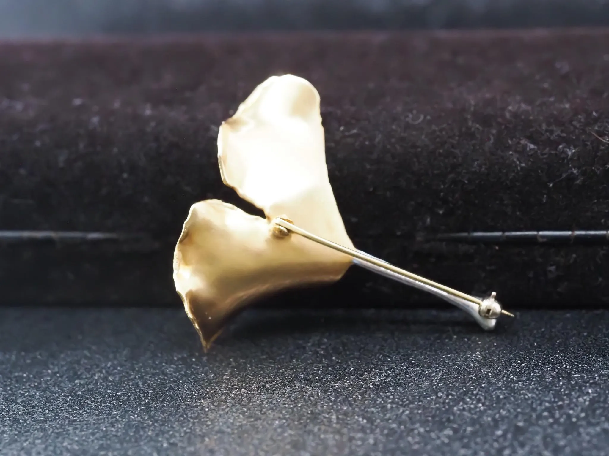 Tiffany & Co. Platinum and 18K Gold Ginko Leaf Brooch Pin