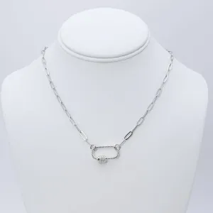 Treasure Jewels | Clip Charm Silver Necklace