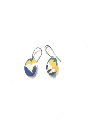 Tulip inspired Oval Earrings
