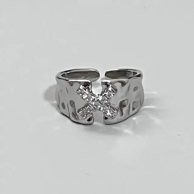 Unique Adjustable Crystal Ring