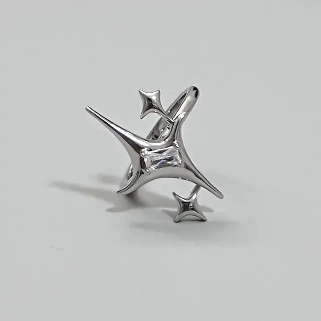 Unique Adjustable Crystal Ring