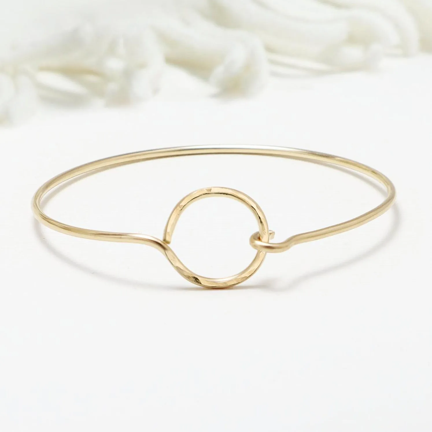 Unity Circle Hammered Bangles