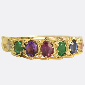 Victorian Acrostic 'Dearest' Ring
