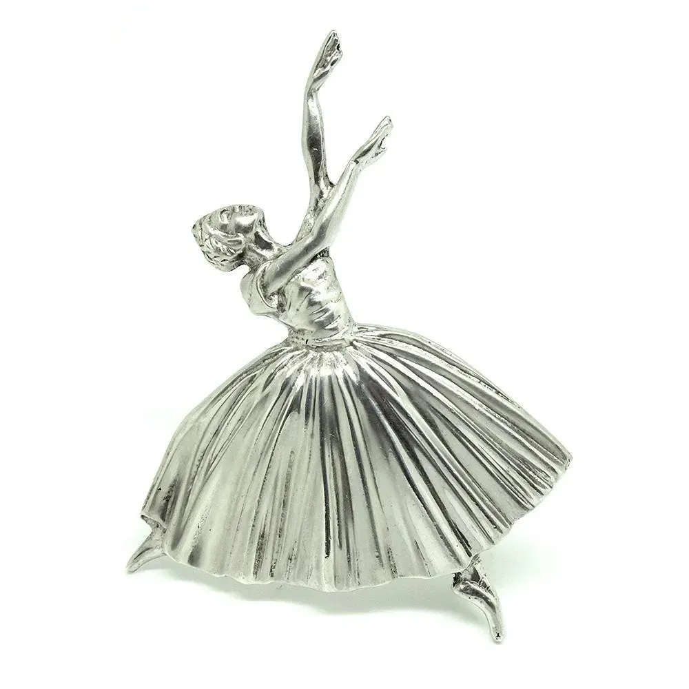 Vintage 1948 Sterling Silver Ballerina Brooch