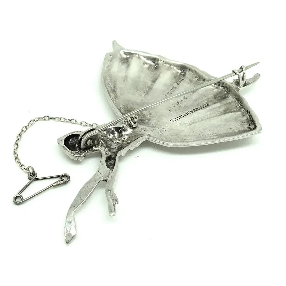 Vintage 1948 Sterling Silver Ballerina Brooch