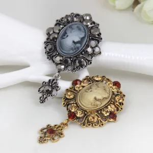 Vintage Gothic Queen Brooch Vintage Brooches