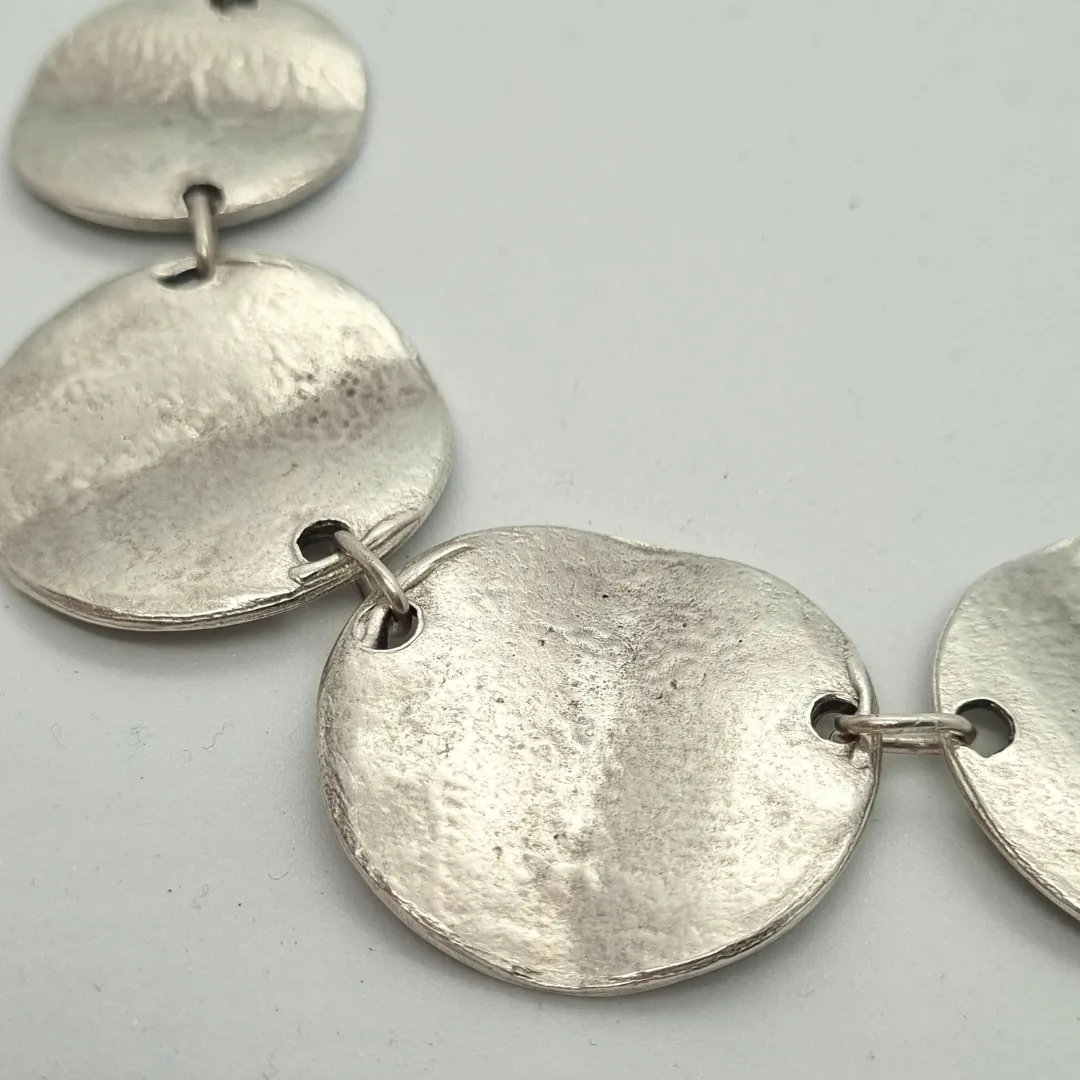 Waves Silver Necklace - Boho Style