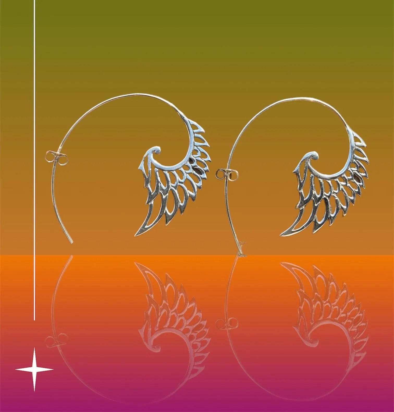 Wings of an Angel Sterling Silver Earrings