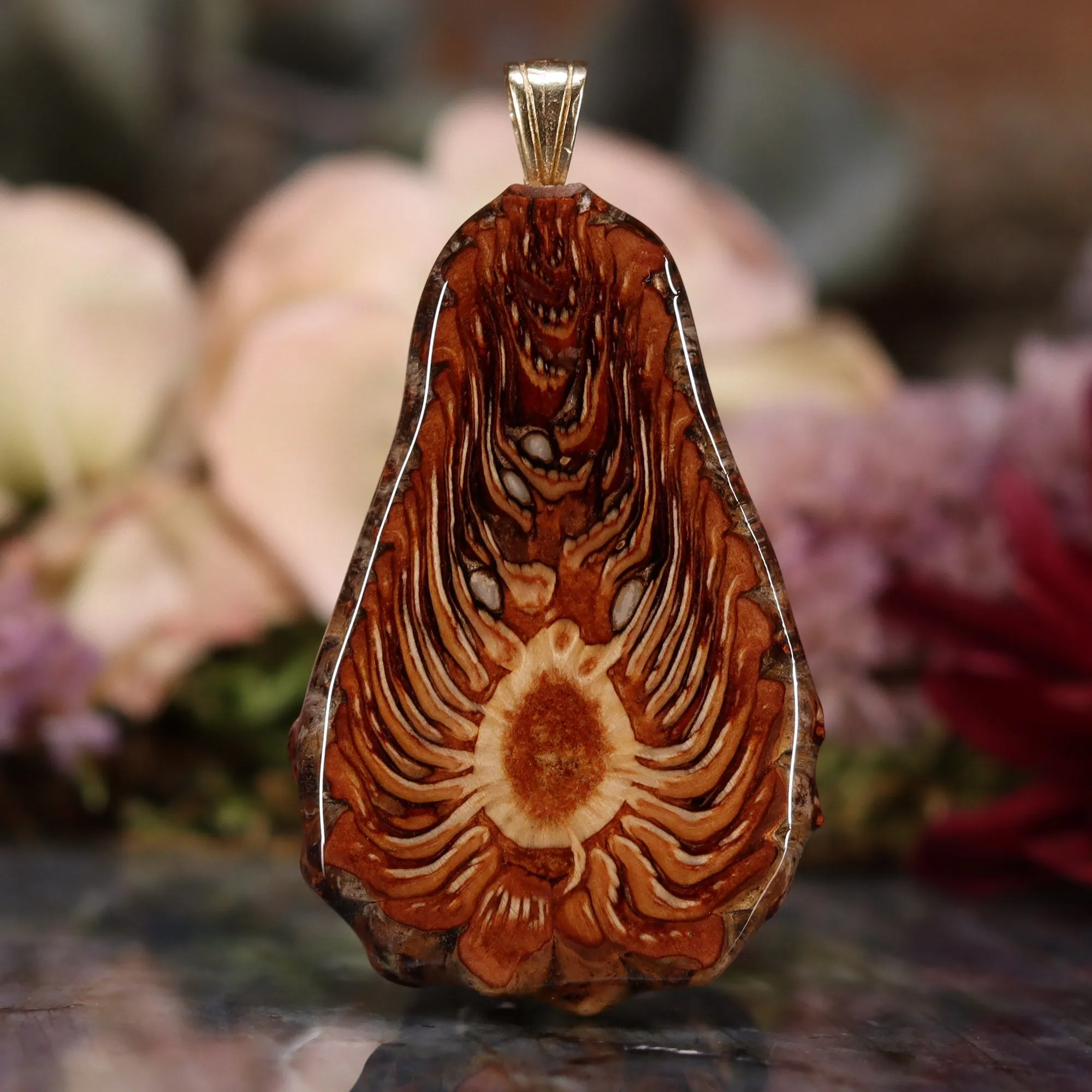 Yellow Banded Agate Teardrop