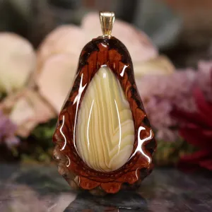 Yellow Banded Agate Teardrop